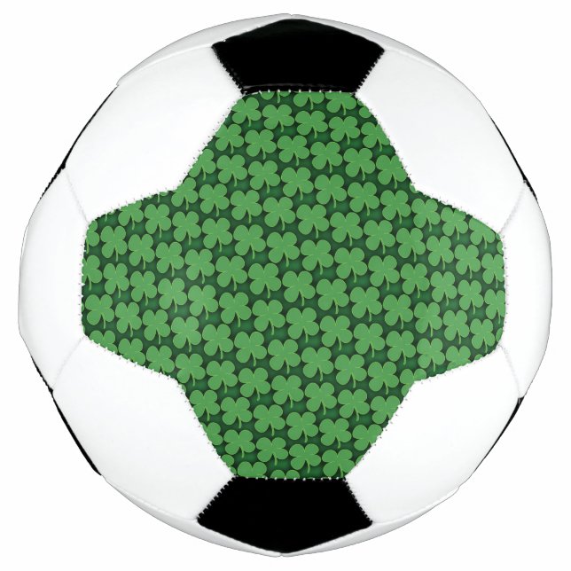 Balón De Fútbol Patrón de Shamrock (Anverso)
