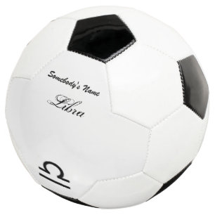 Balón De Fútbol Patrón de símbolos libra zodiac por Kenneth Yoncic