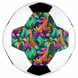 Balón De Fútbol Patrón de superficie sin fisuras Sueños de jirafa 