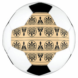 Balón De Fútbol Patrón griego árabe-mediterráneo marrón