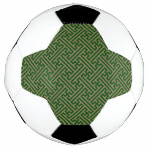 Balón De Fútbol Patrón Sayagata, japonés, verde y oro