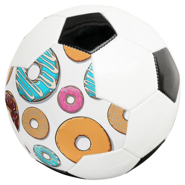 Balón De Fútbol Patrón sinóptico de Donut brillante (Tres cuartos)