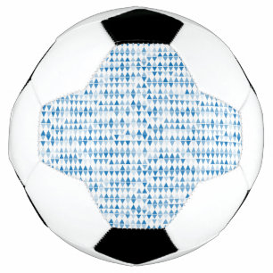 Balón De Fútbol Patrón triangular azul