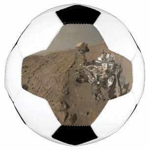 Balón De Fútbol Perforación Marte Curiosidad Paisaje Marciano Rojo