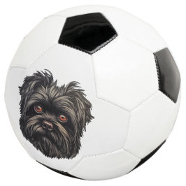 Balón De Fútbol Perro negro Affenpinscher