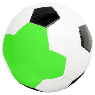 Balón de fútbol personalizable de color verde neón