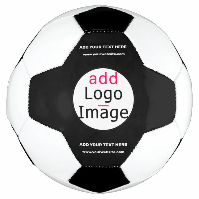 Balón De Fútbol Personalizable profesional Negra Blanco (Anverso)