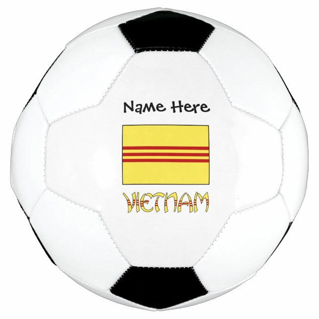 Balón De Fútbol Personalización de la bandera sudvietnamita de Vie (Anverso)