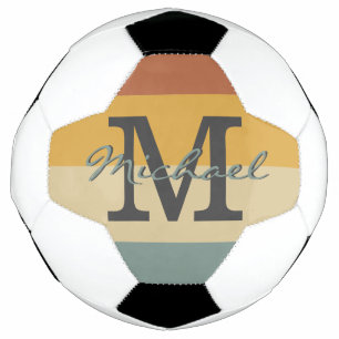 Balón De Fútbol Personalización de las iniciales de nombres rústic