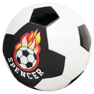 Balón De Fútbol Personalizada la bola de fútbol en llamas