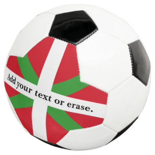 Balón De Fútbol Personalizado, bandera nacional del País Vasco, i