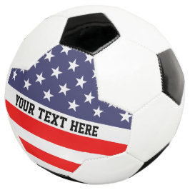 Balón de fútbol personalizado con bandera estadoun