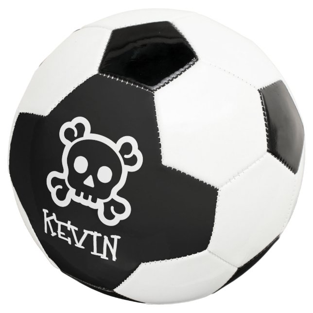 Balón de fútbol personalizado con el logo de cráne (Tres cuartos)