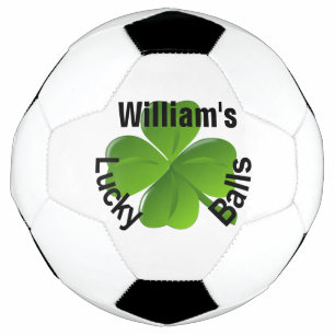Balón De Fútbol Personalizado Cuatro Hojas De Atractivo Lucky