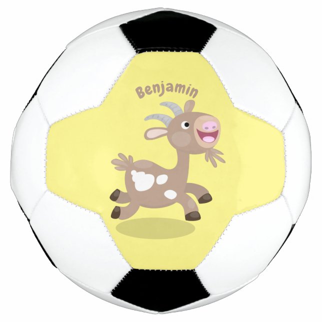 Balón De Fútbol Personalizado de cabra alegre (Anverso)