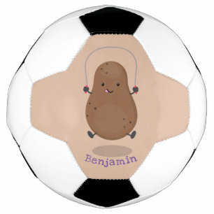 Balón De Fútbol Personalizado de cuerda de saltar de patata feliz