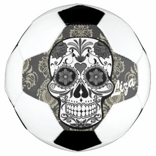 Balón De Fútbol Personalizado de encaje Damask "Día de los Muerto