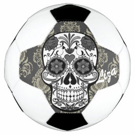Balón De Fútbol Personalizado de encaje Damask "Día de los Muertos