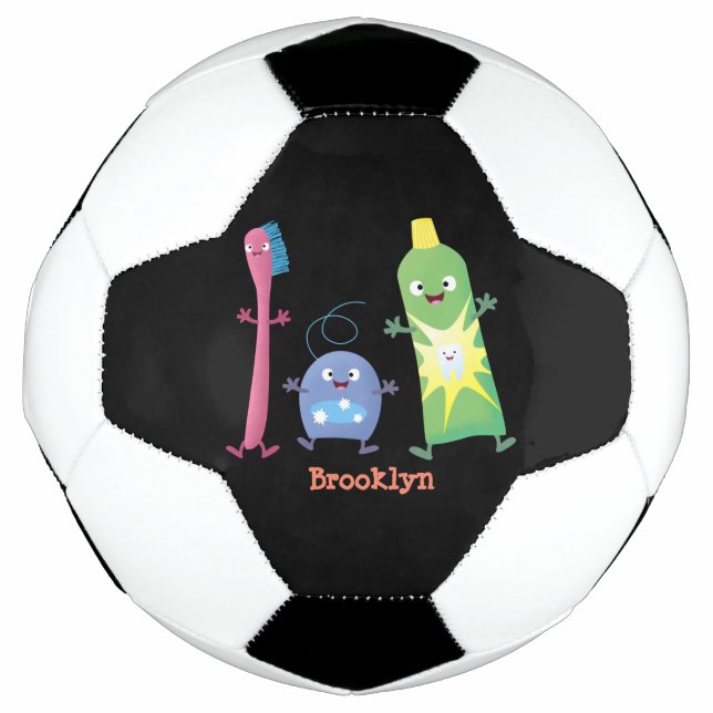 Balón De Fútbol Personalizado de hilo dental de cepillo de dientes (Anverso)