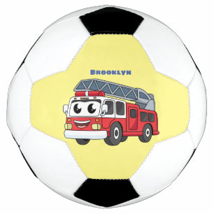 Balón De Fútbol Personalizado de motor de fuego alegre