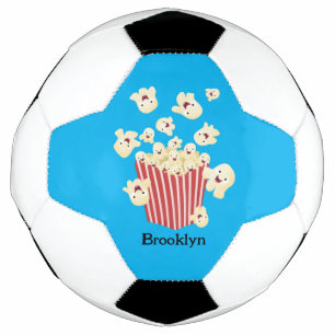 Balón De Fútbol Personalizado de palomitas de palomitas graciosas