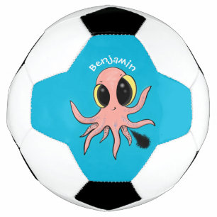 Balón De Fútbol Personalizado de pulpo para bebés, dulce y descara