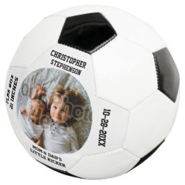 Balón De Fútbol Personalizado de Recién nacido Keepsake personaliz