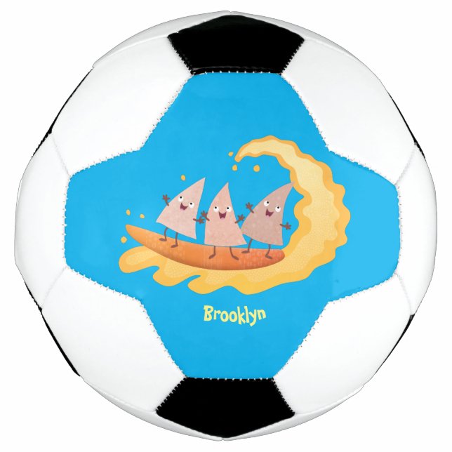 Balón De Fútbol Personalizado de surf con chips de maíz de nachos (Anverso)