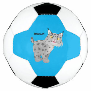 Balón De Fútbol Personalizado del lince del bobcat medio