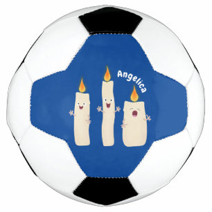 Balón De Fútbol Personalizado del trío de velas de canto lindo