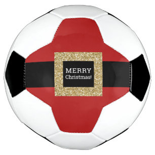 Balón De Fútbol Personalizado Feliz Navidad Santa Suit