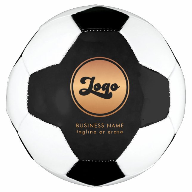 Balón De Fútbol Personalizado Gold Business Logo Company con la ma (Anverso)