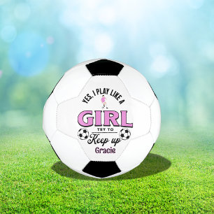 Balón De Fútbol Personalizado Graciosa cita de 'Sí, juego como un