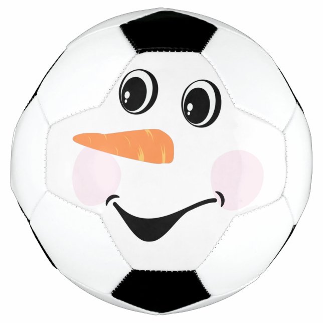 Balón De Fútbol Personalizado moderno y elegante Snowman se enfren (Anverso)