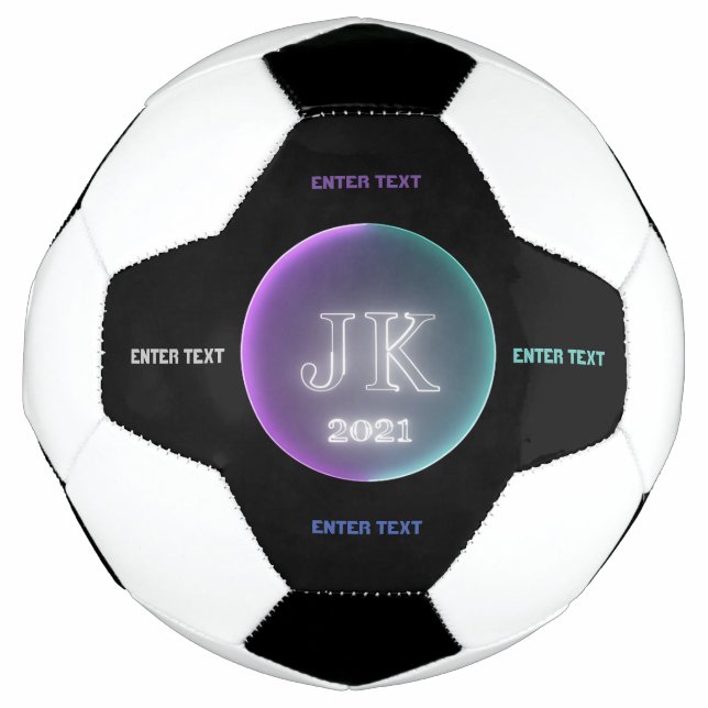 Balón De Fútbol Personalizado Textos JK 2021 Soccer Ball (Anverso)