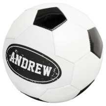Balón de fútbol personalizado vintage con nombre p