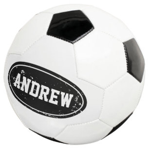 Balón de fútbol personalizado vintage con nombre p