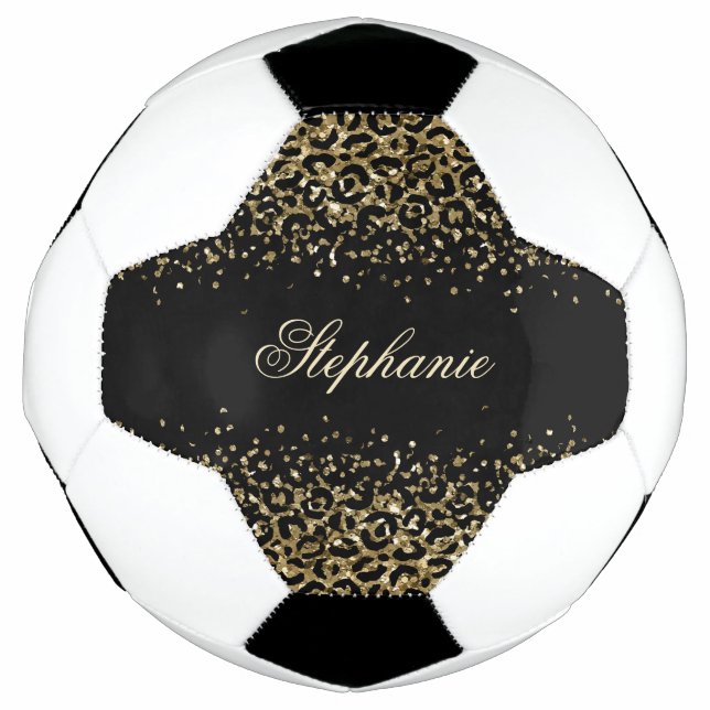Balón De Fútbol Personalizar Chicas de Purpurinas de impresión de  (Anverso)