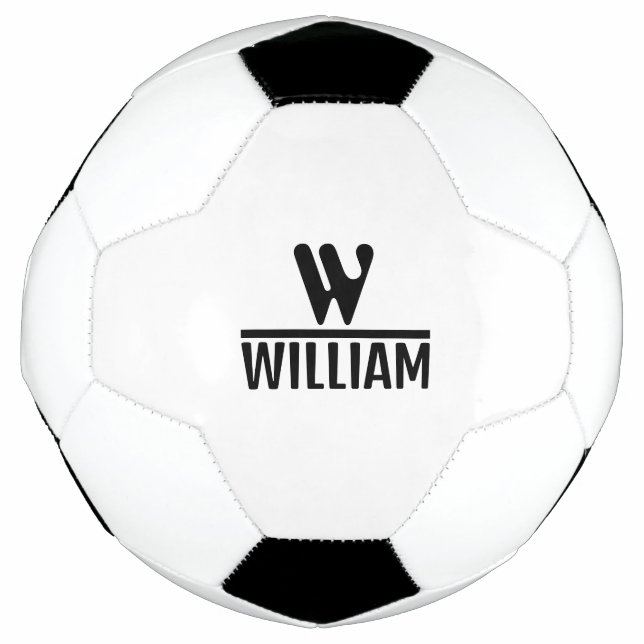 Balón De Fútbol Personalize Monogram Name (Anverso)