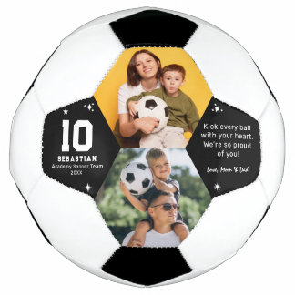 Balón De Fútbol Personalized Kids Soccer Photo and Custom Message