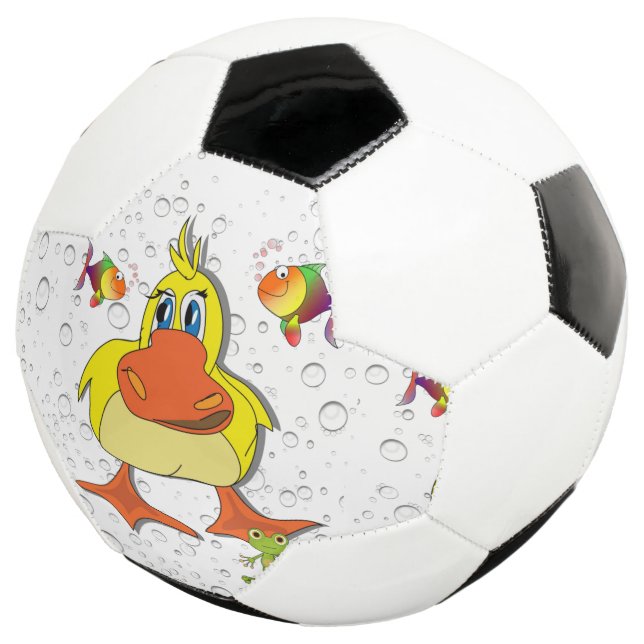 Balón De Fútbol Pescado de pato de bolas de fútbol (Tres cuartos)