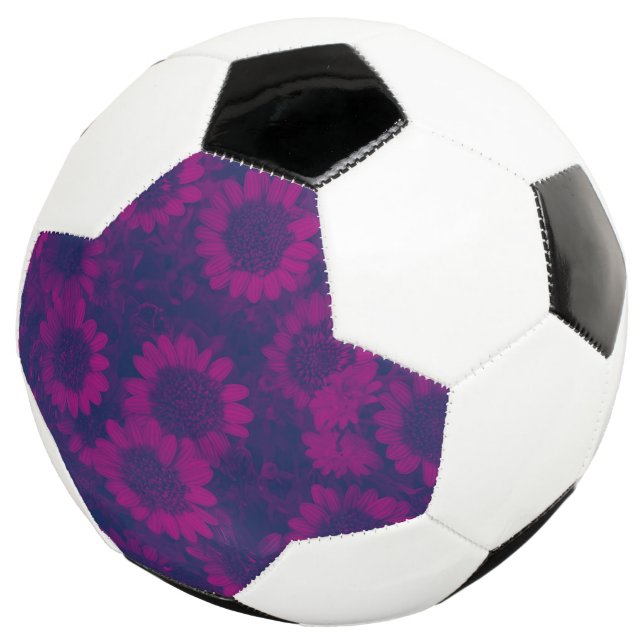 Balón De Fútbol pinkie de flores (Tres cuartos)