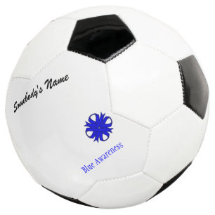 Balón De Fútbol Plantilla de Cinta de Clover Azul por Kenneth Yonc