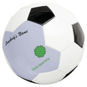 Balón De Fútbol Plantilla de cinta de flor verde por Kenneth Yonci
