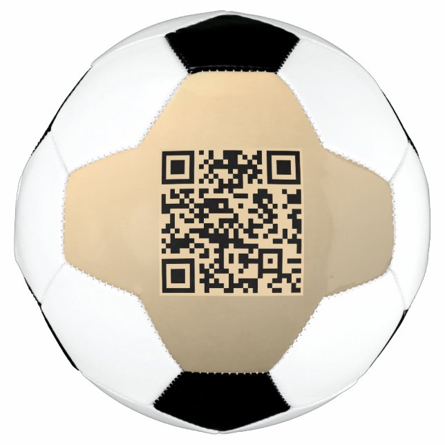 Balón De Fútbol Plantilla de código QR editable instantáneamente | (Anverso)