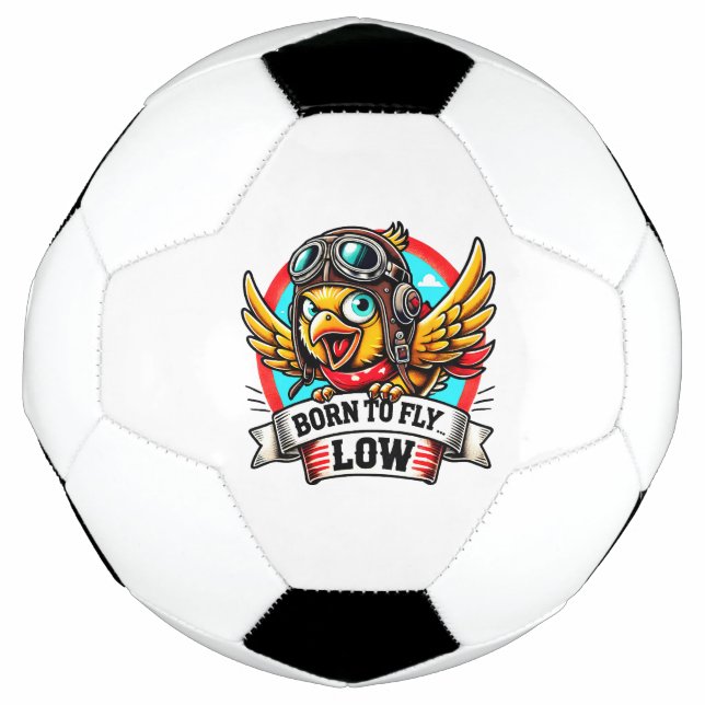 Balón De Fútbol Pollita Aviadora (Anverso)