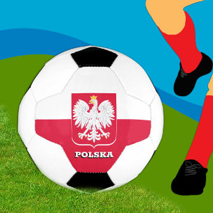 Balón De Fútbol Polonia Fútbol, Emblema y Bandera Polaca / Deporte