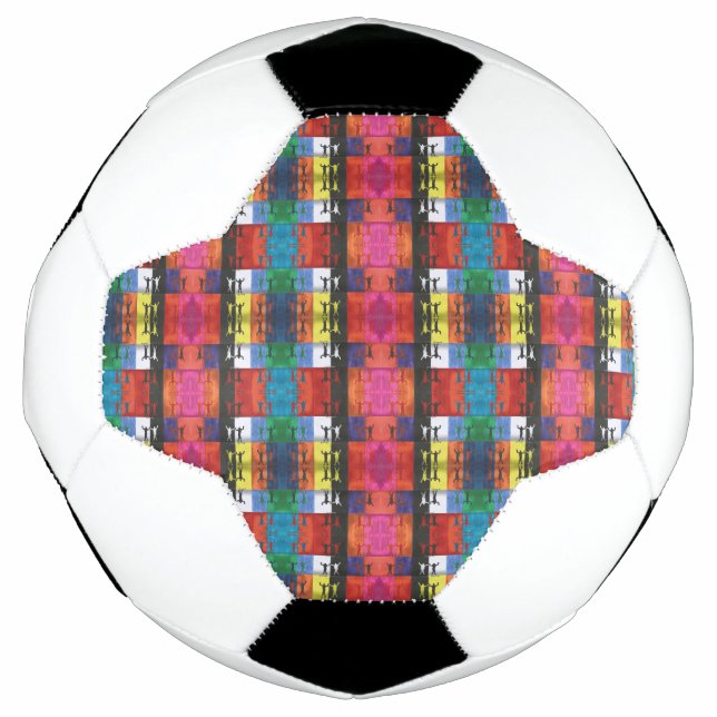 Balón De Fútbol Pop art no.1 by Yeshaya Dank - unity & harmony (Anverso)