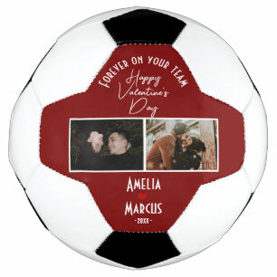 Balón De Fútbol Por siempre en tu equipo Día de San Valentín 2 Fot