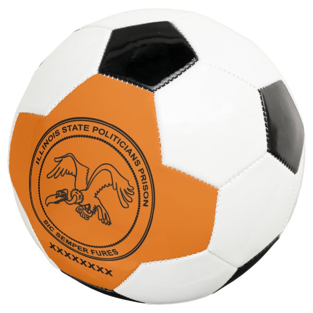 Balón De Fútbol Prisión de políticos estatales de Illinois (Tres cuartos)